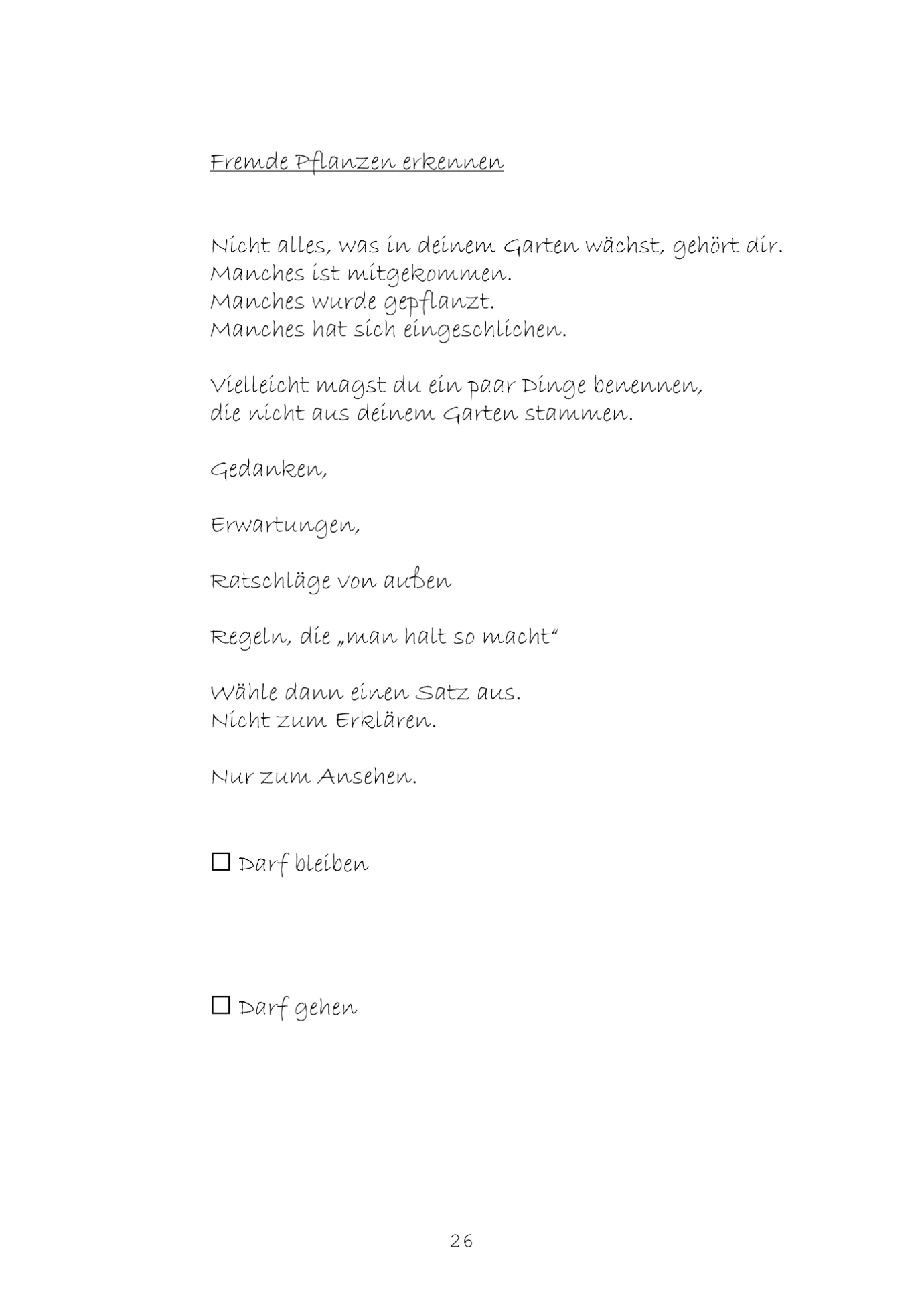 Workbook DER INNERE GARTEN s 26 der innere garten